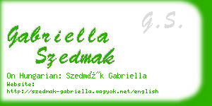 gabriella szedmak business card